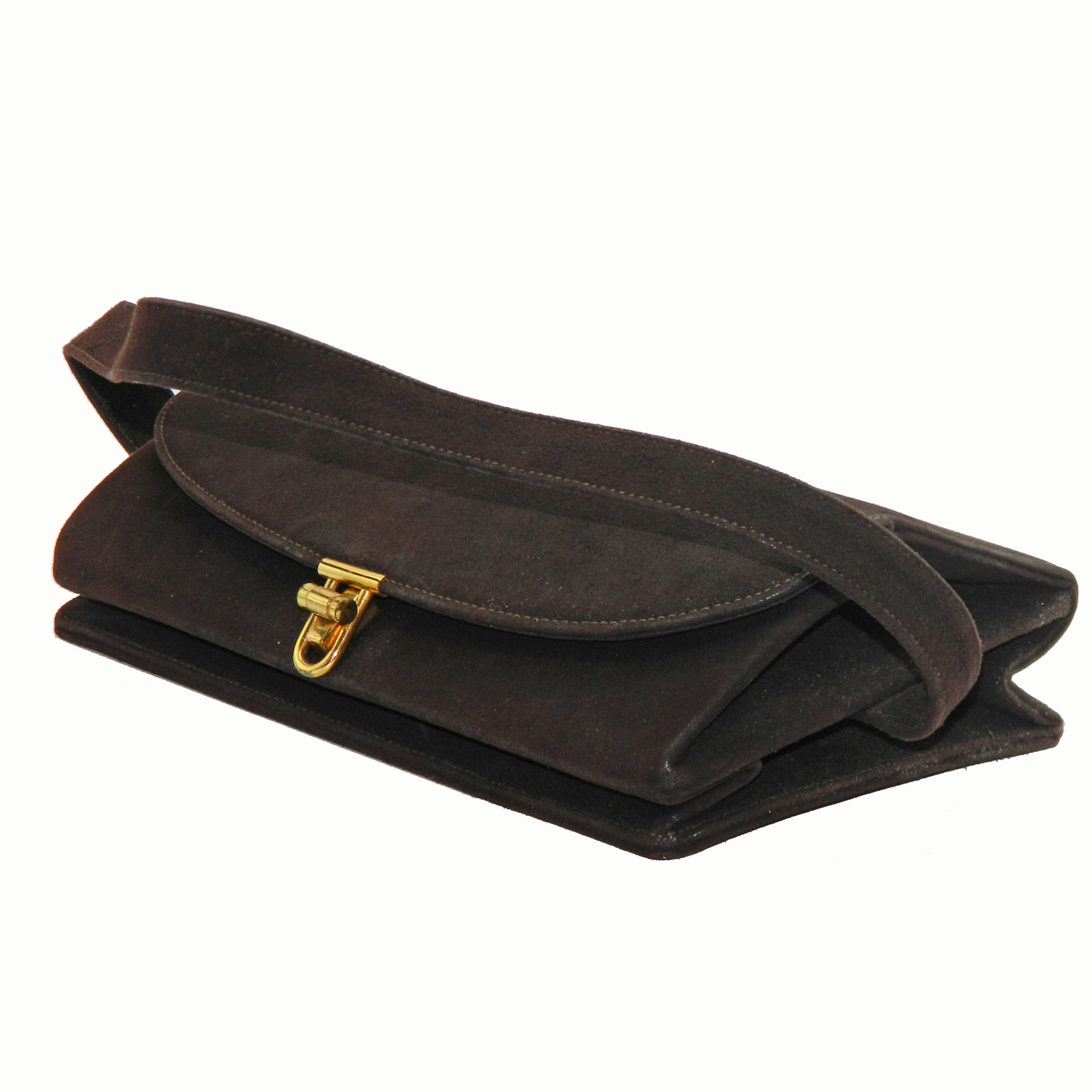 1940s suede purse
