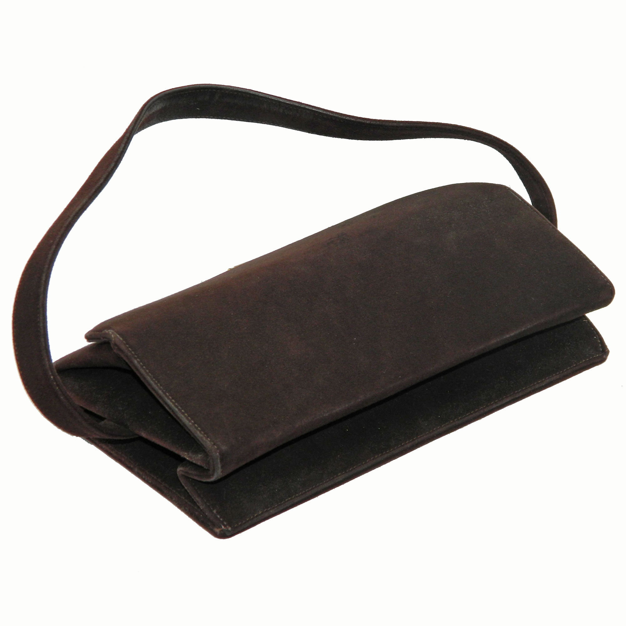 1940s suede purse