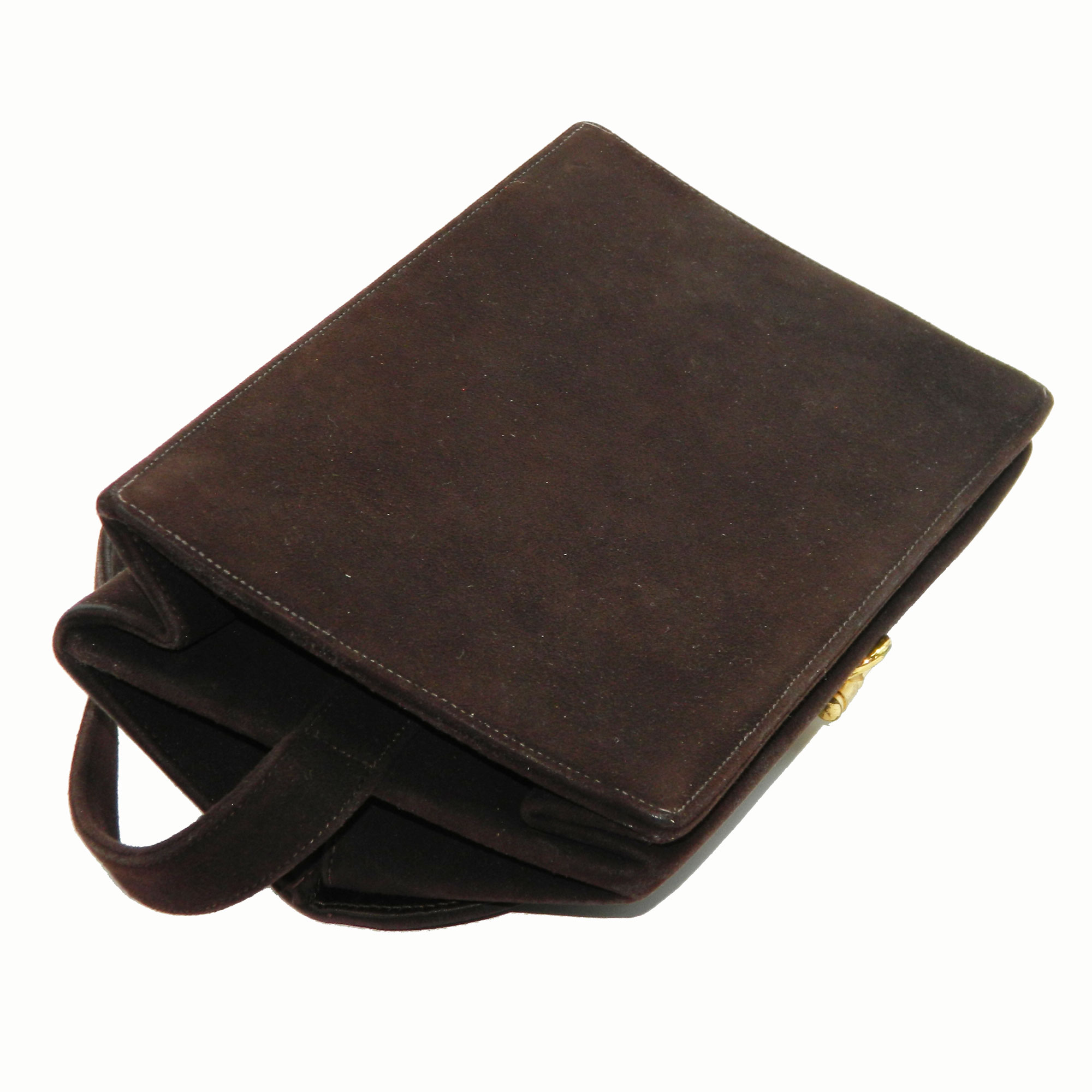 1940s suede purse
