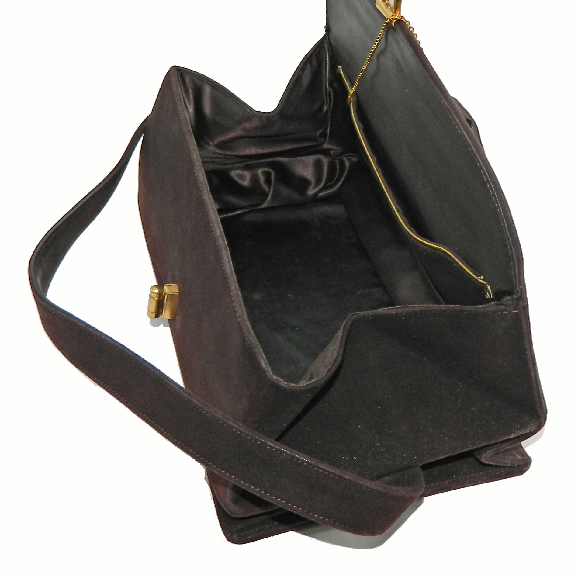 1940s suede purse