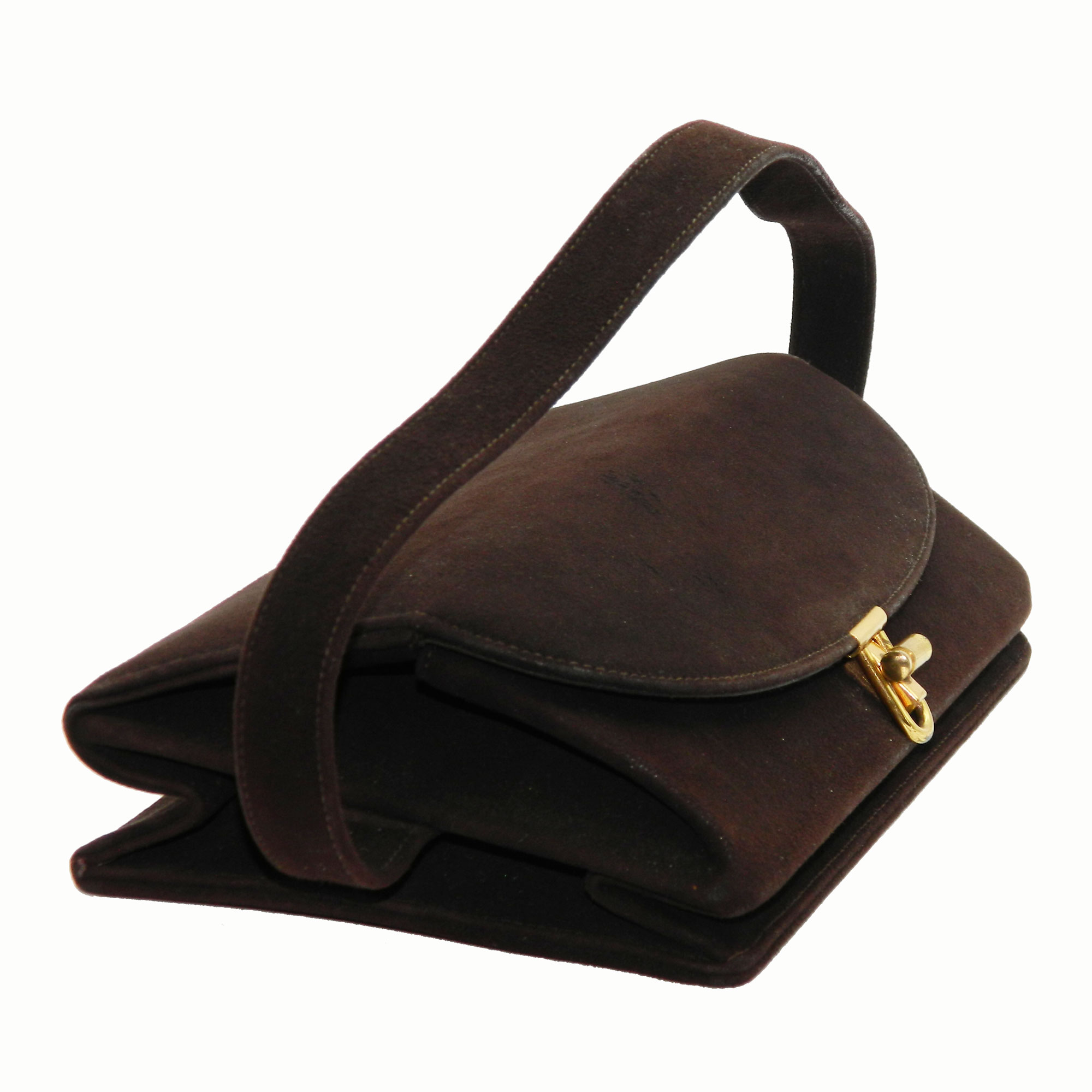 1940s suede purse