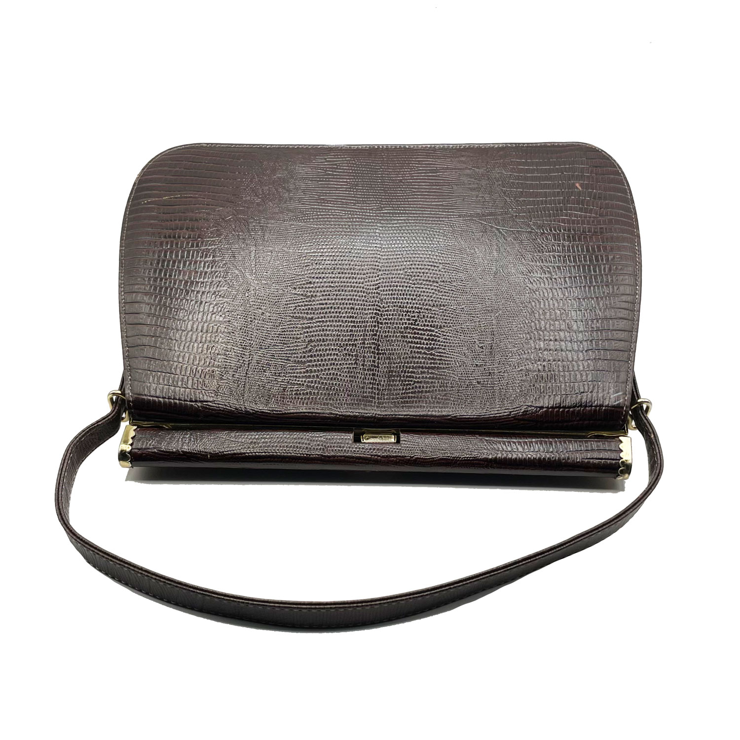 1960s Faux Lizard Leather Purse