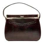 1960s Faux Lizard Leather Purse