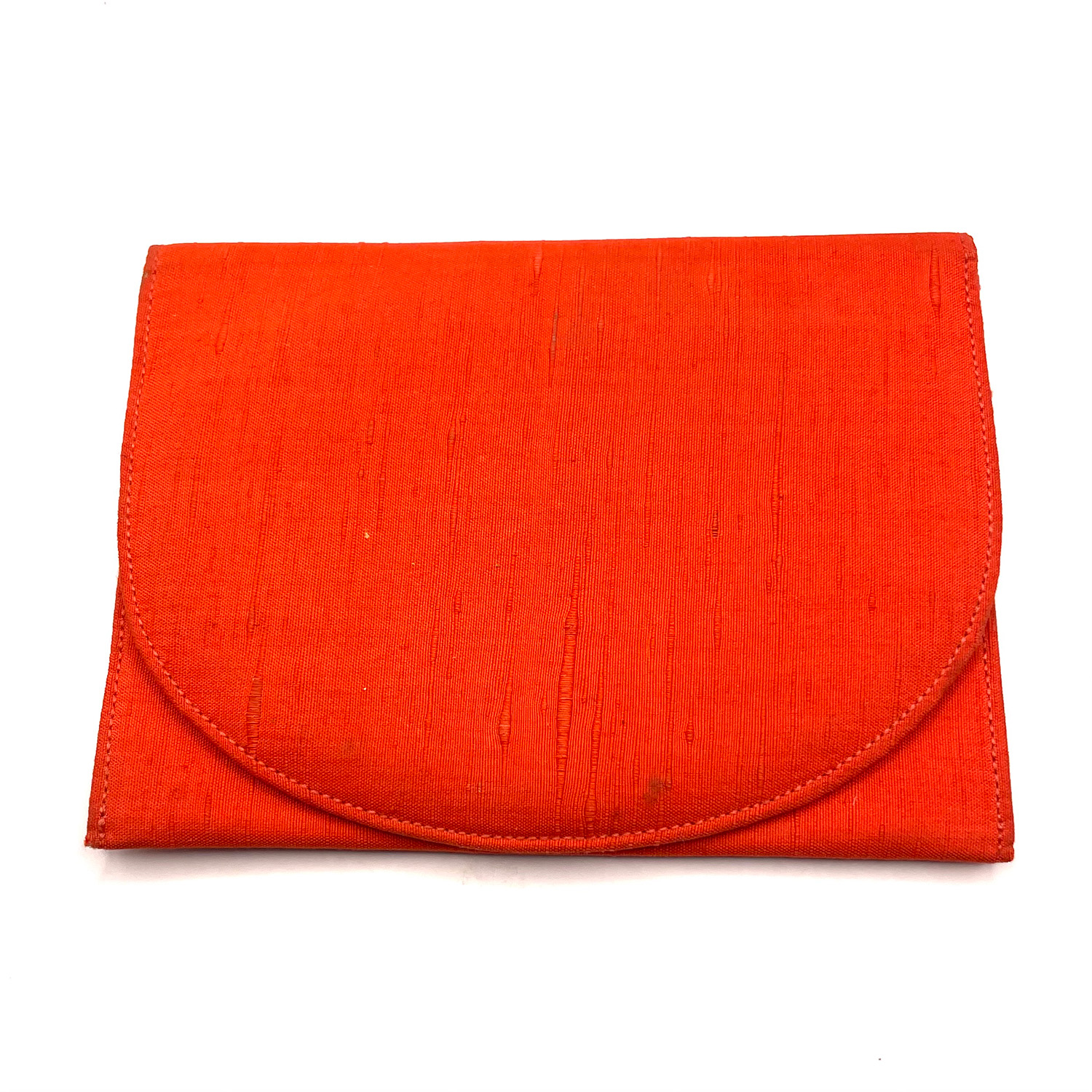 Nettie Rosenstein Branch Coral Clutch Purse