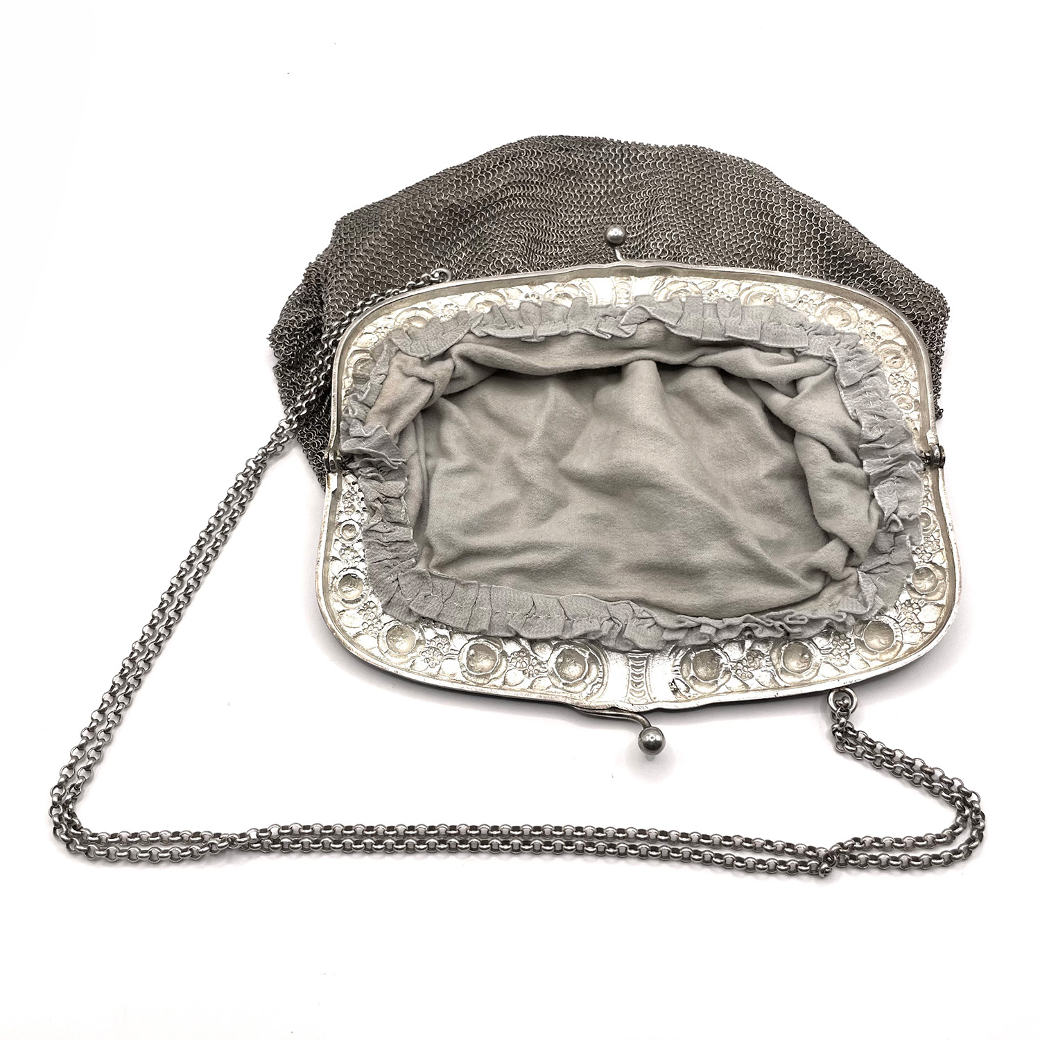 1920s 800 silver mesh handbag