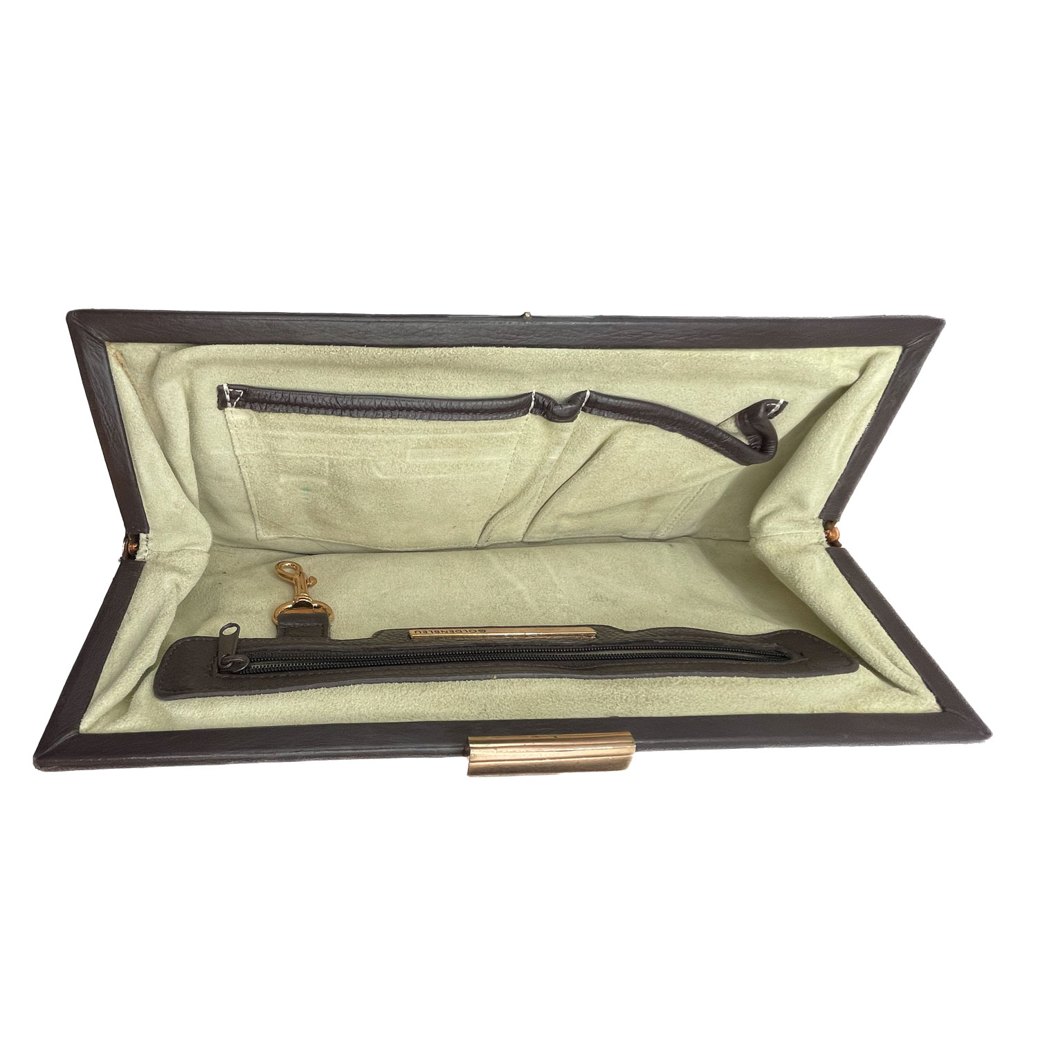 Goldenbleu leather clutch purse