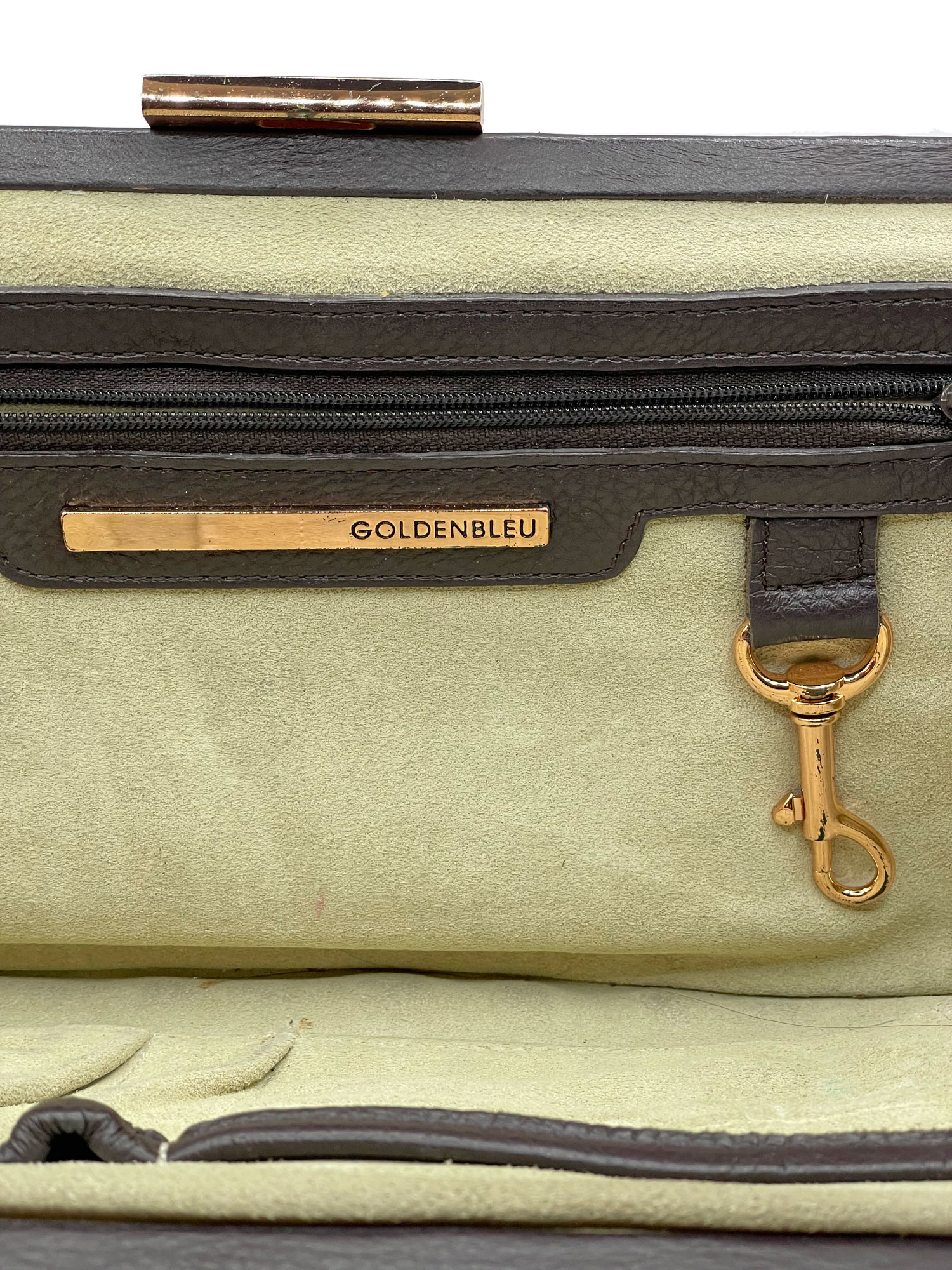 Goldenbleu leather clutch purse