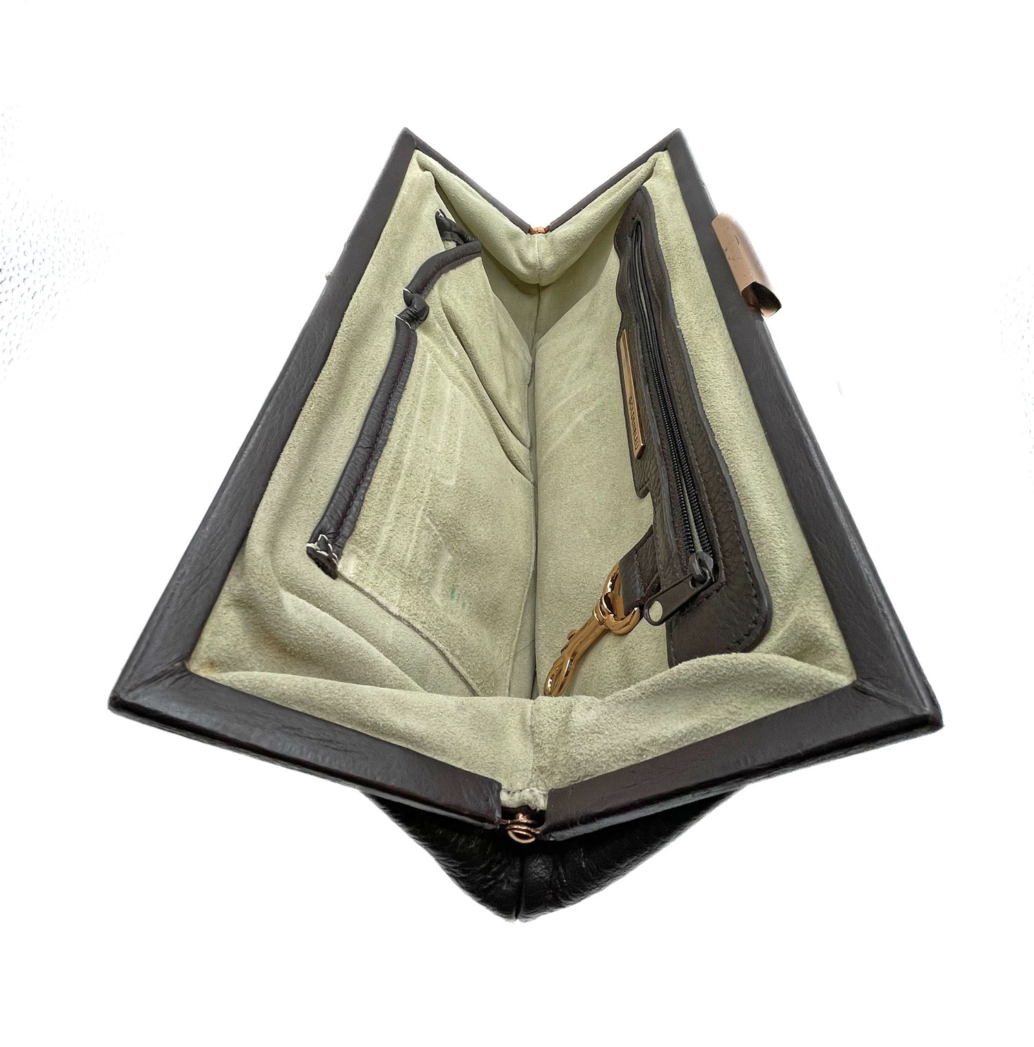 Goldenbleu leather clutch purse