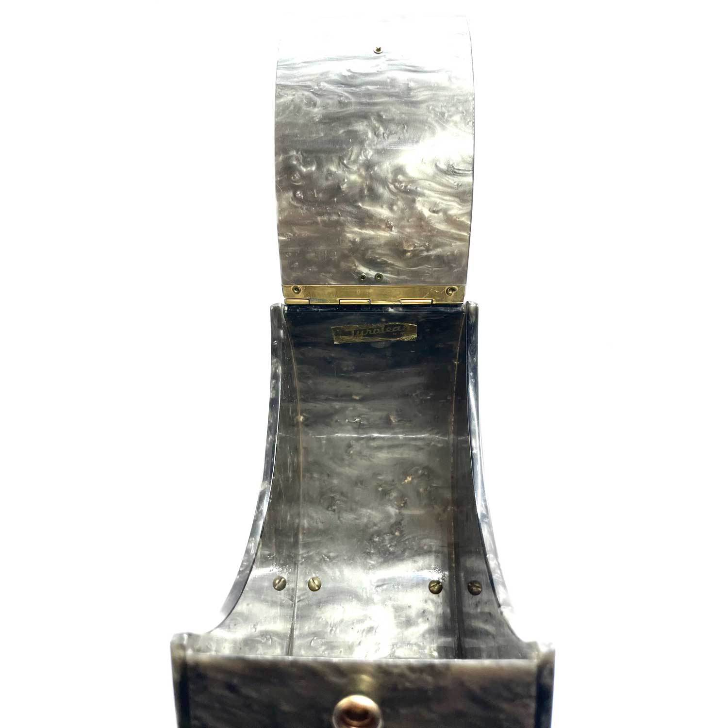 1950s silver Lucite Box Purse