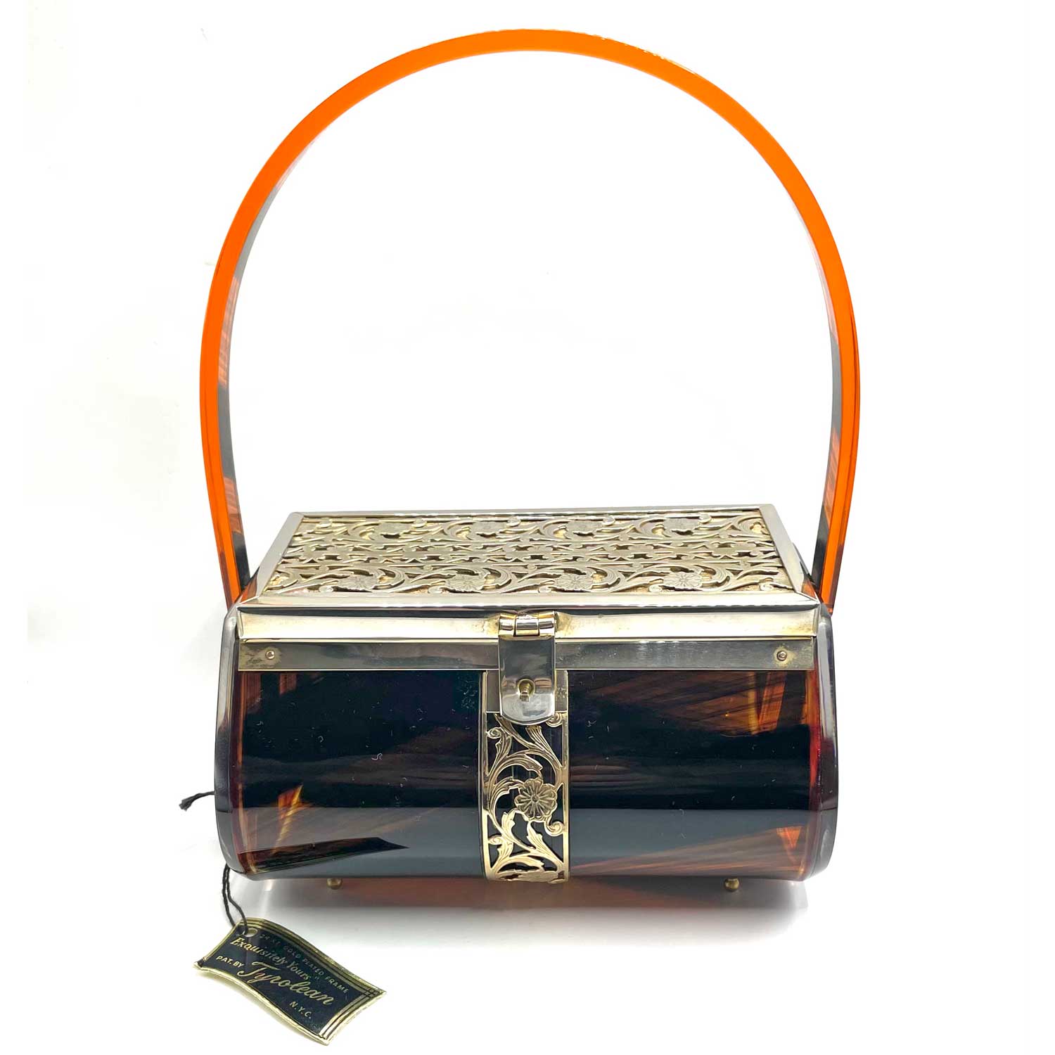 1950s Tyrolean plastic box handbag