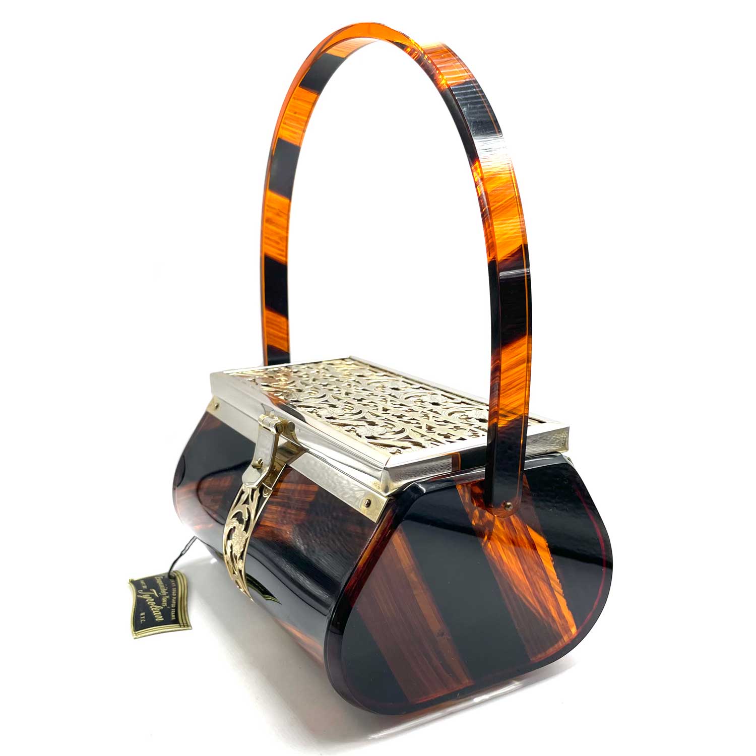 1950s Tyrolean plastic box handbag