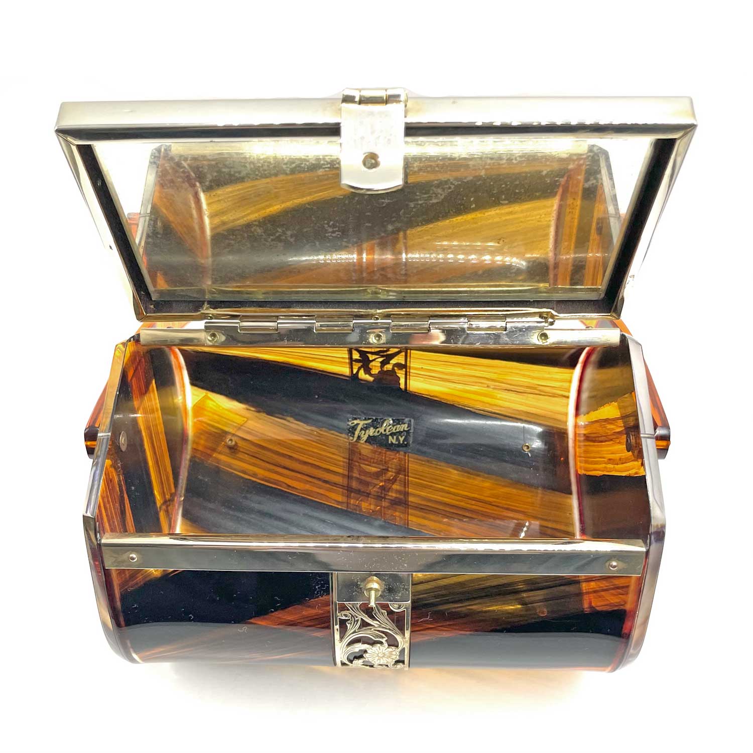 1950s Tyrolean plastic box handbag