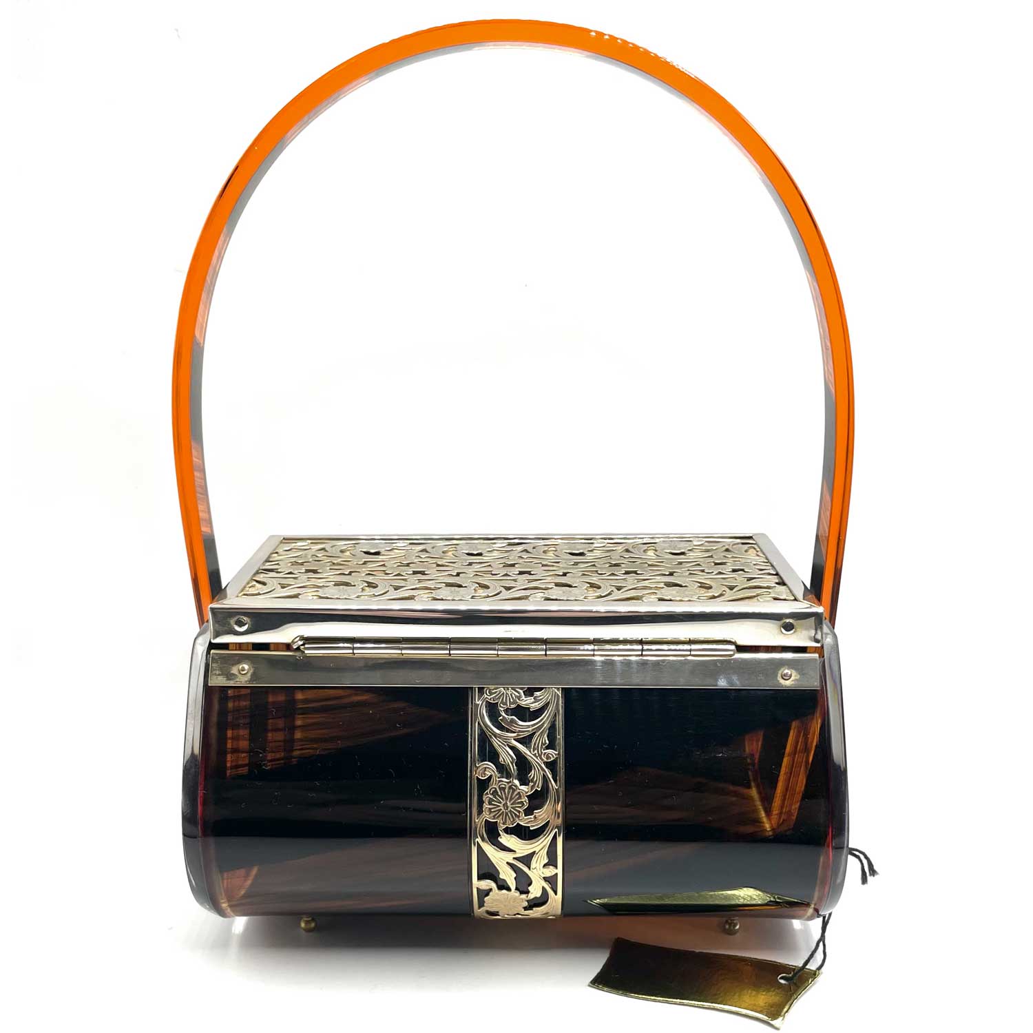 1950s Tyrolean plastic box handbag