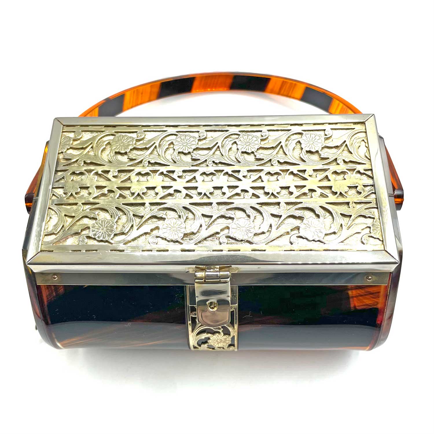 1950s Tyrolean plastic box handbag