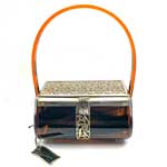 1950s Tyrolean plastic box handbag