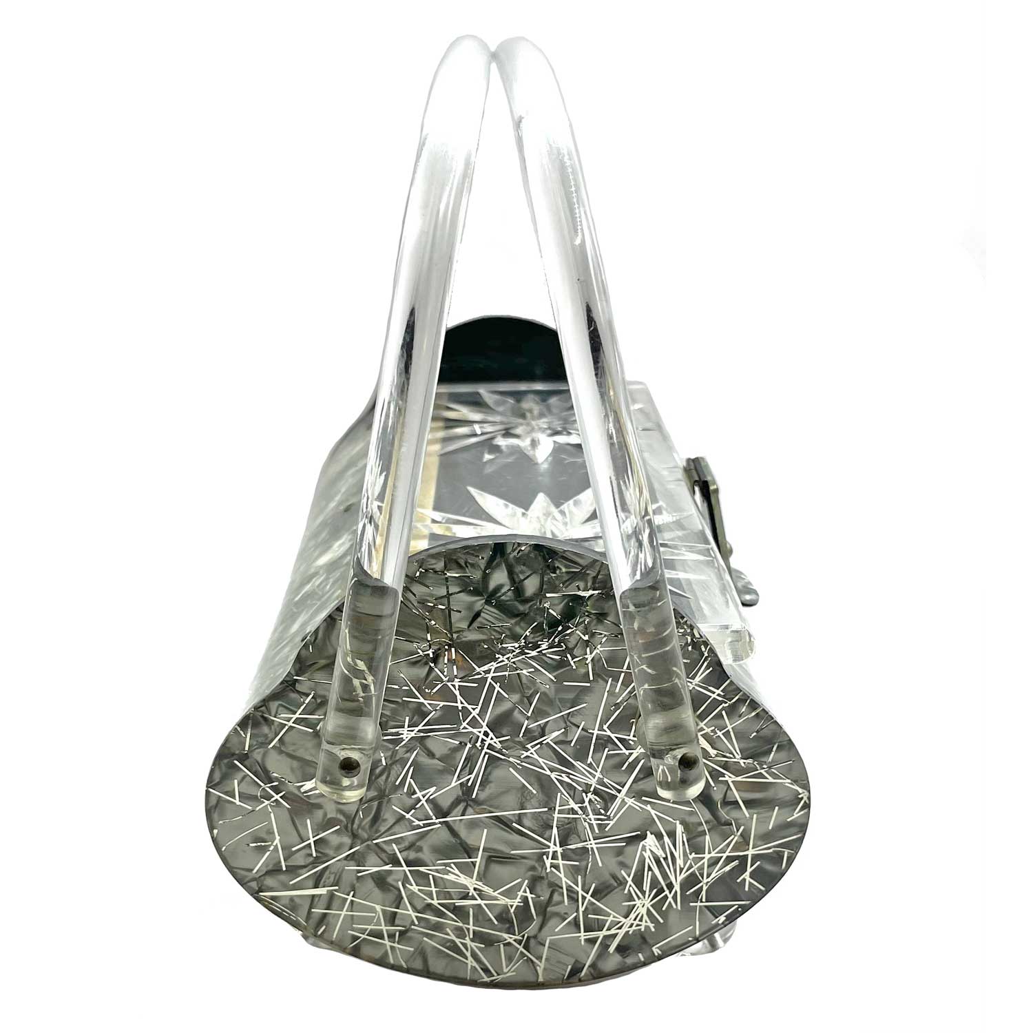 1950s Confetti Lucite box purse