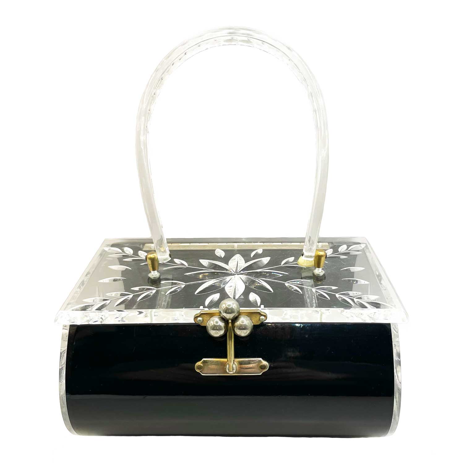 1950s Charles S Kahn Lucite Box Purse