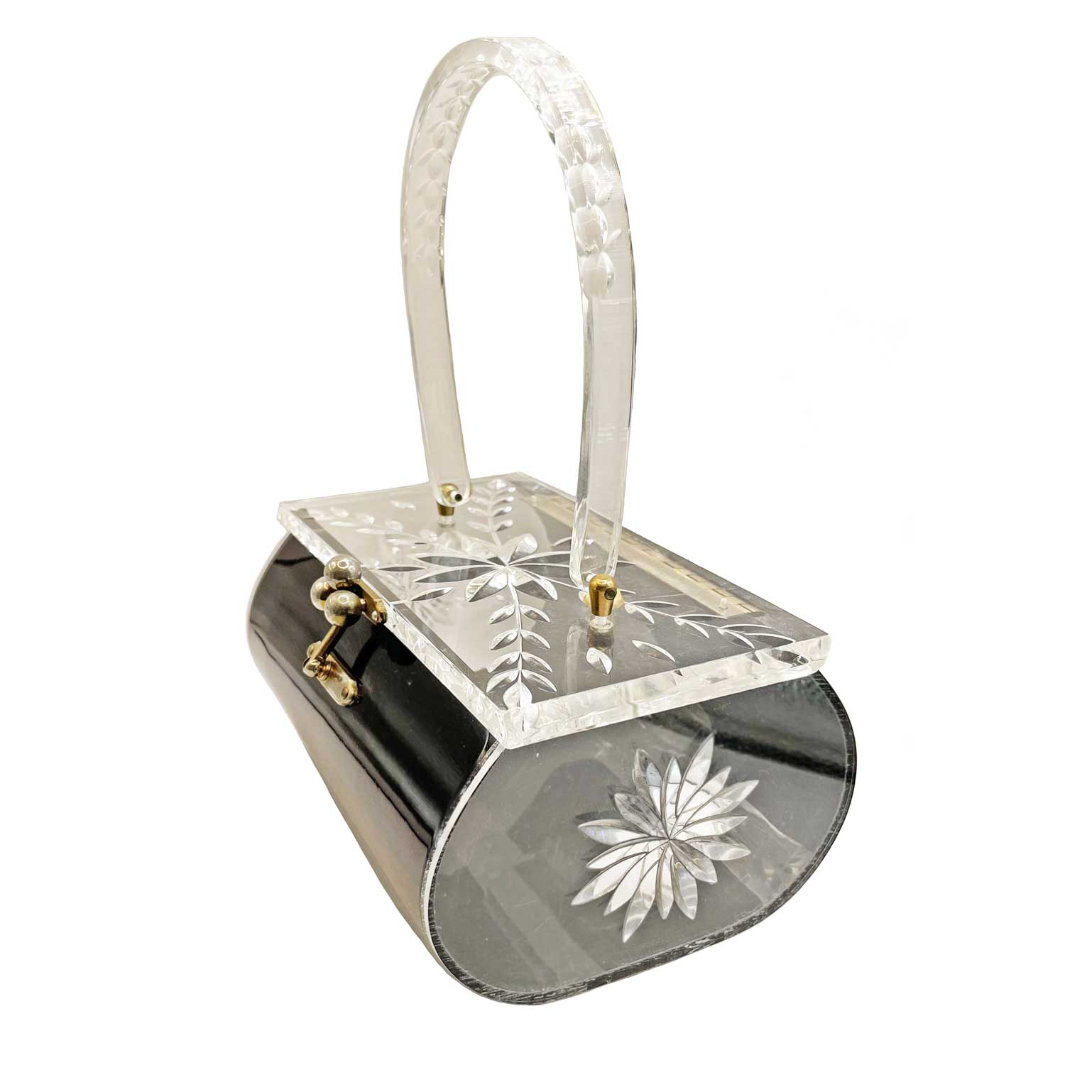 1950s Charles S Kahn Lucite Box Purse