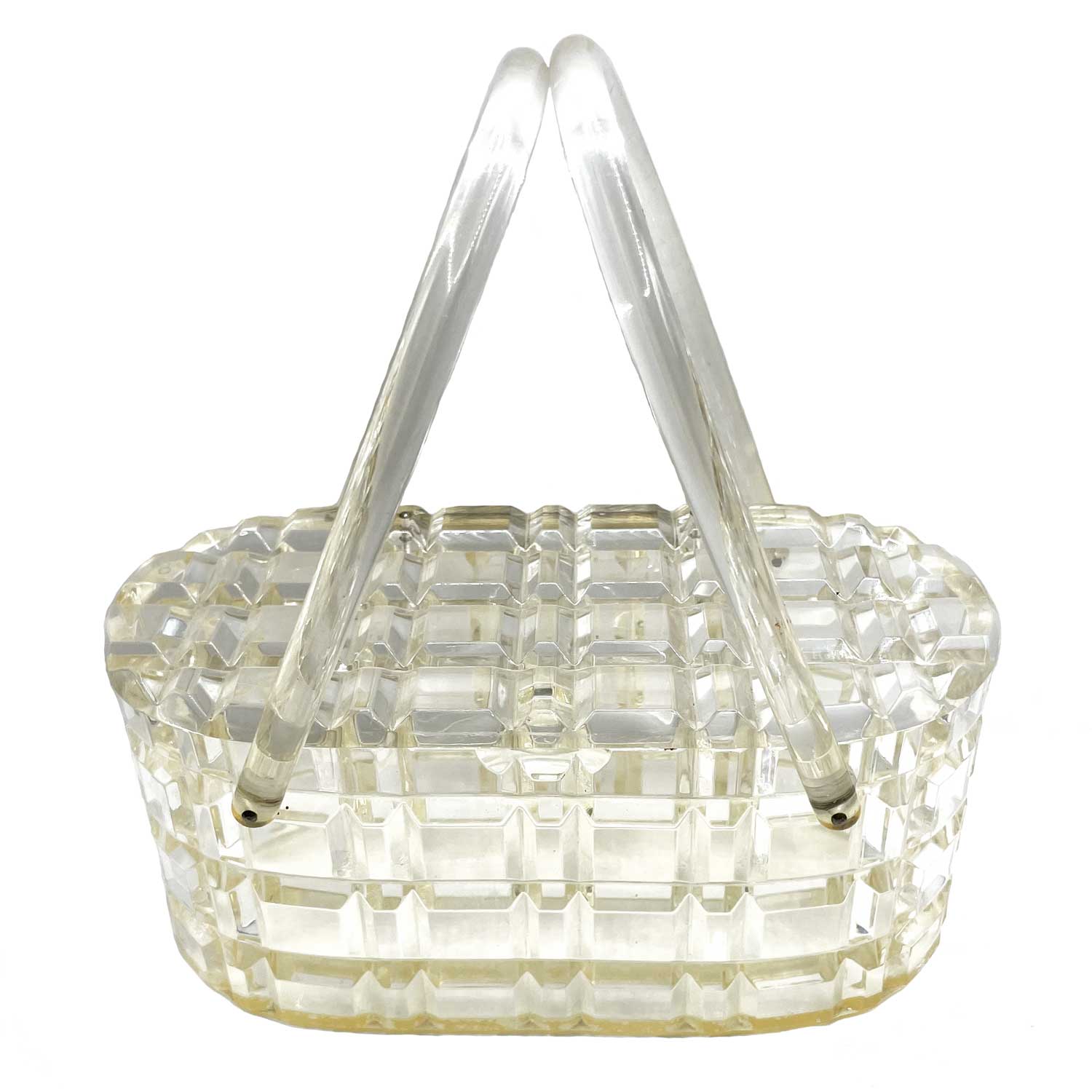 1950s Clear Lucite Box Purse