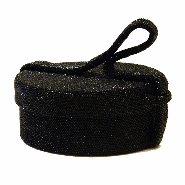 Vintage 1940's beaded cylinder purse