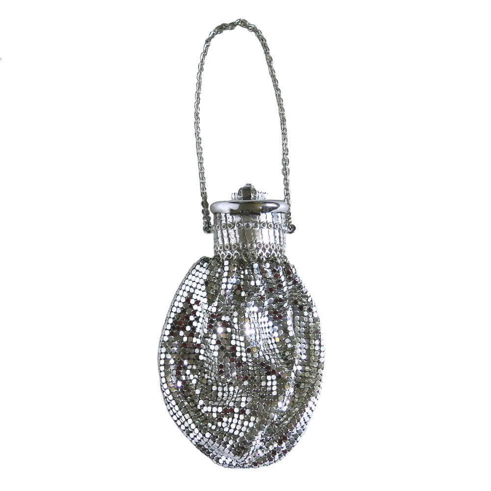 Silver Whiting and Davis mesh handbag