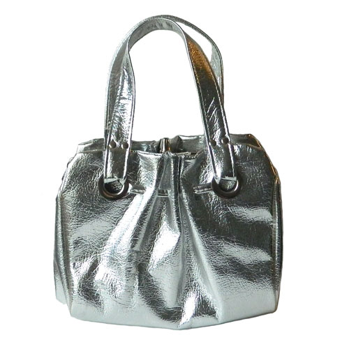 1950's silver metalic handbag