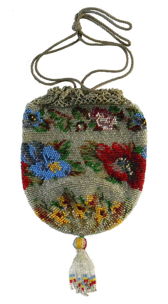 Victorian beaded handbag