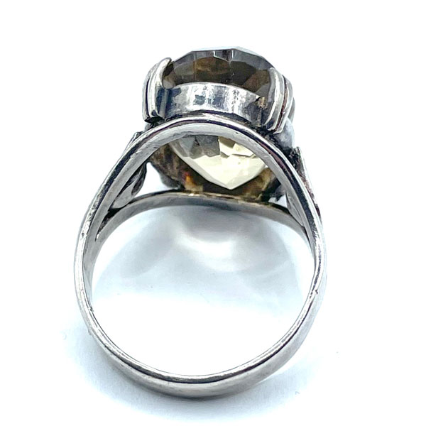 Vintage sterling cocktail ring
