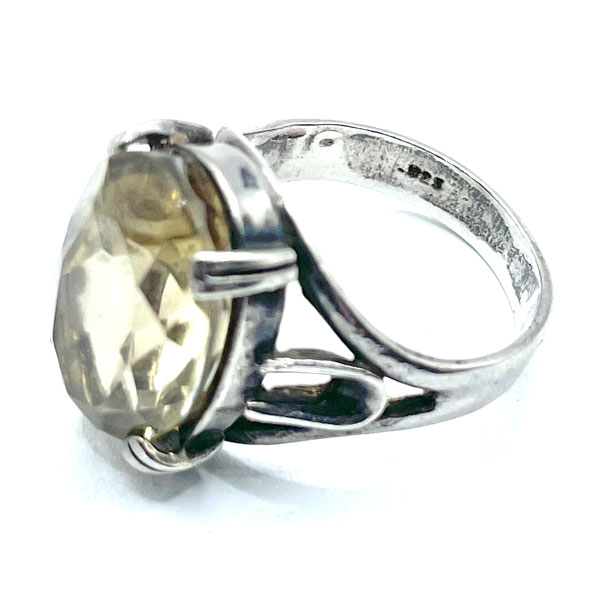 Vintage sterling cocktail ring