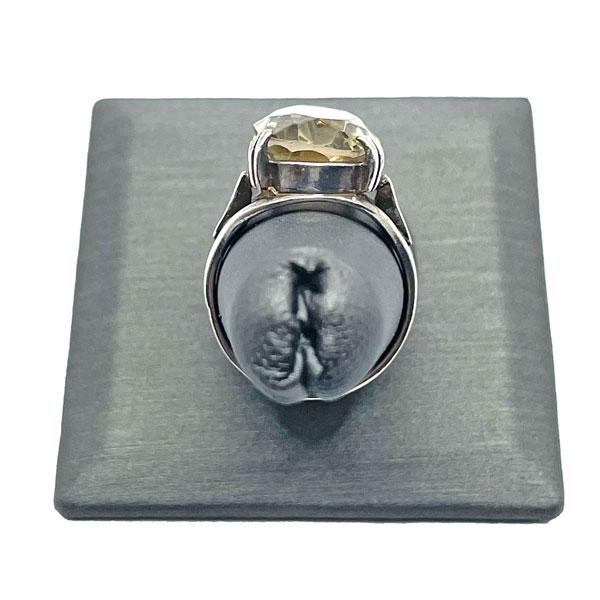 Vintage sterling cocktail ring