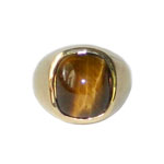 Sarah Coventry tiger eye ring