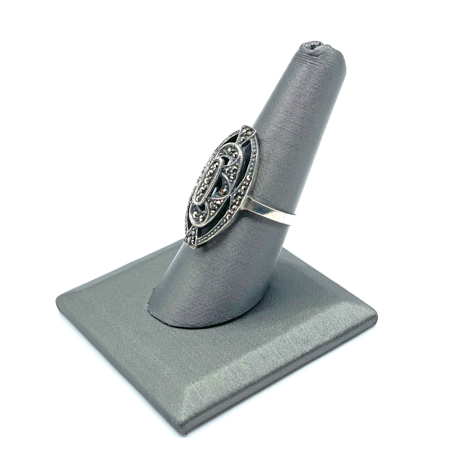 Sterling silver marcasite ring