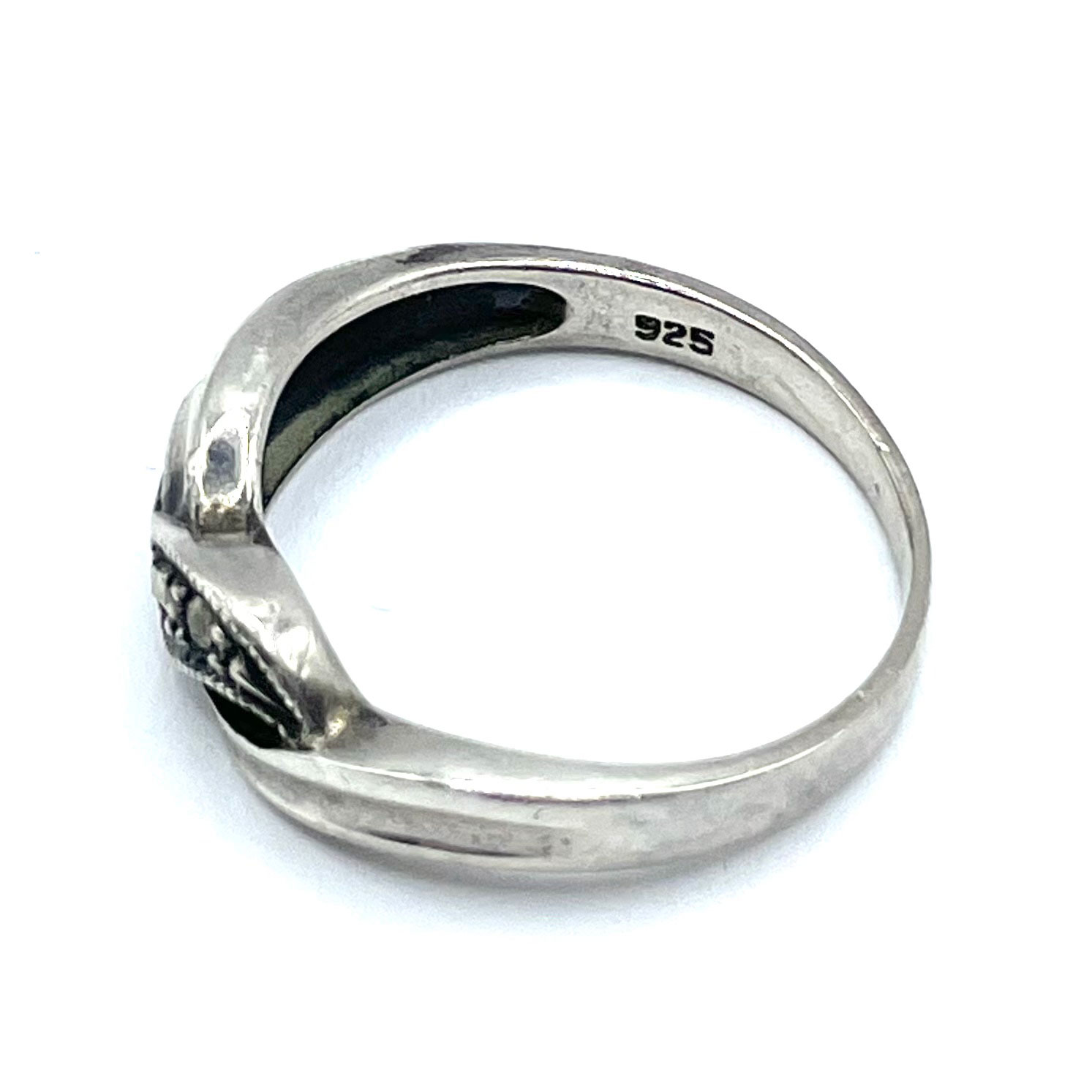 Sterling silver marcasite ring