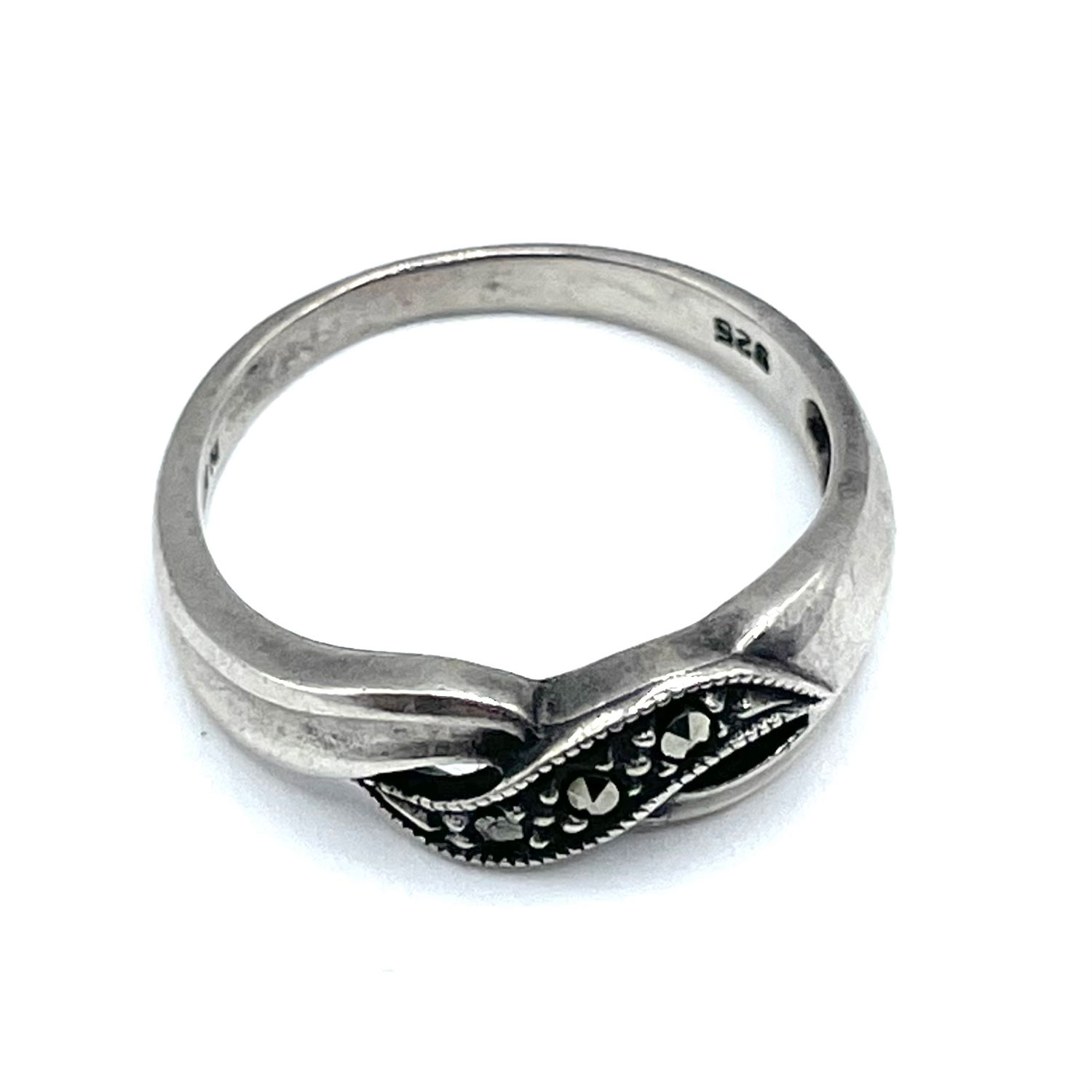 Sterling silver marcasite ring