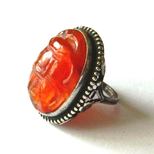 Sterling art nouveau ring