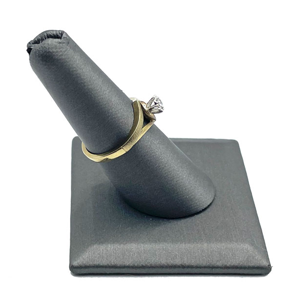 vermeil solitaire ring