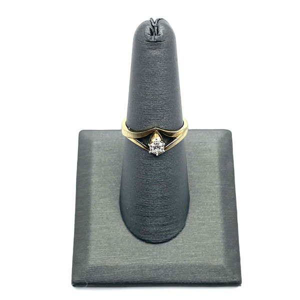 vermeil solitaire ring