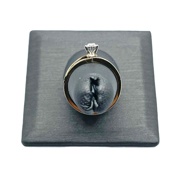 vermeil solitaire ring