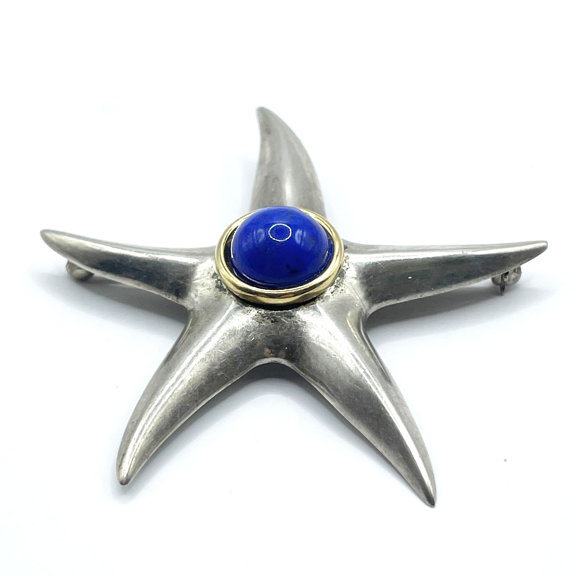 Tiffany silver starfish brooch