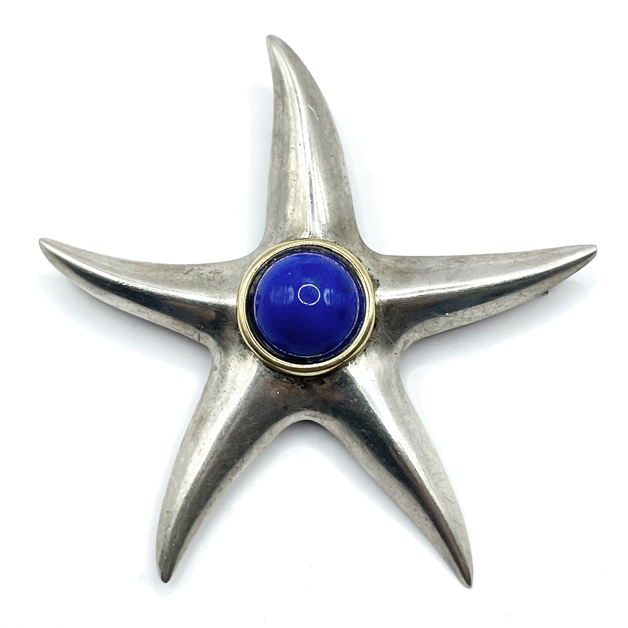 Tiffany silver starfish brooch