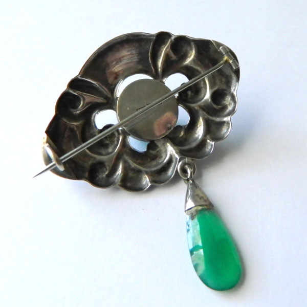 Antique Danish silver brooch