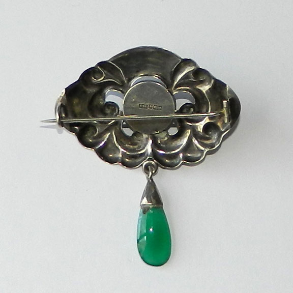 Antique Danish silver brooch