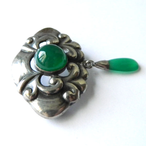 Antique Danish silver brooch