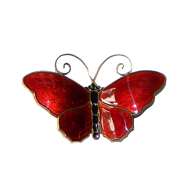 David Andersen silver butterfly brooch