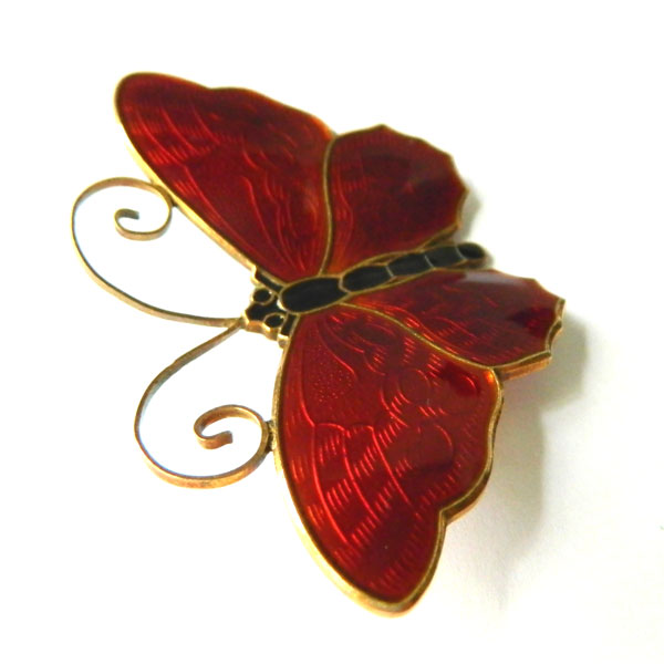 David Andersen silver butterfly brooch