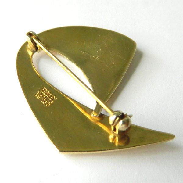 Norwegian enameled brooch