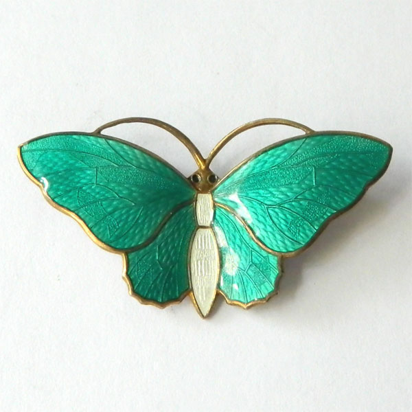 Norwegian enameled brooch