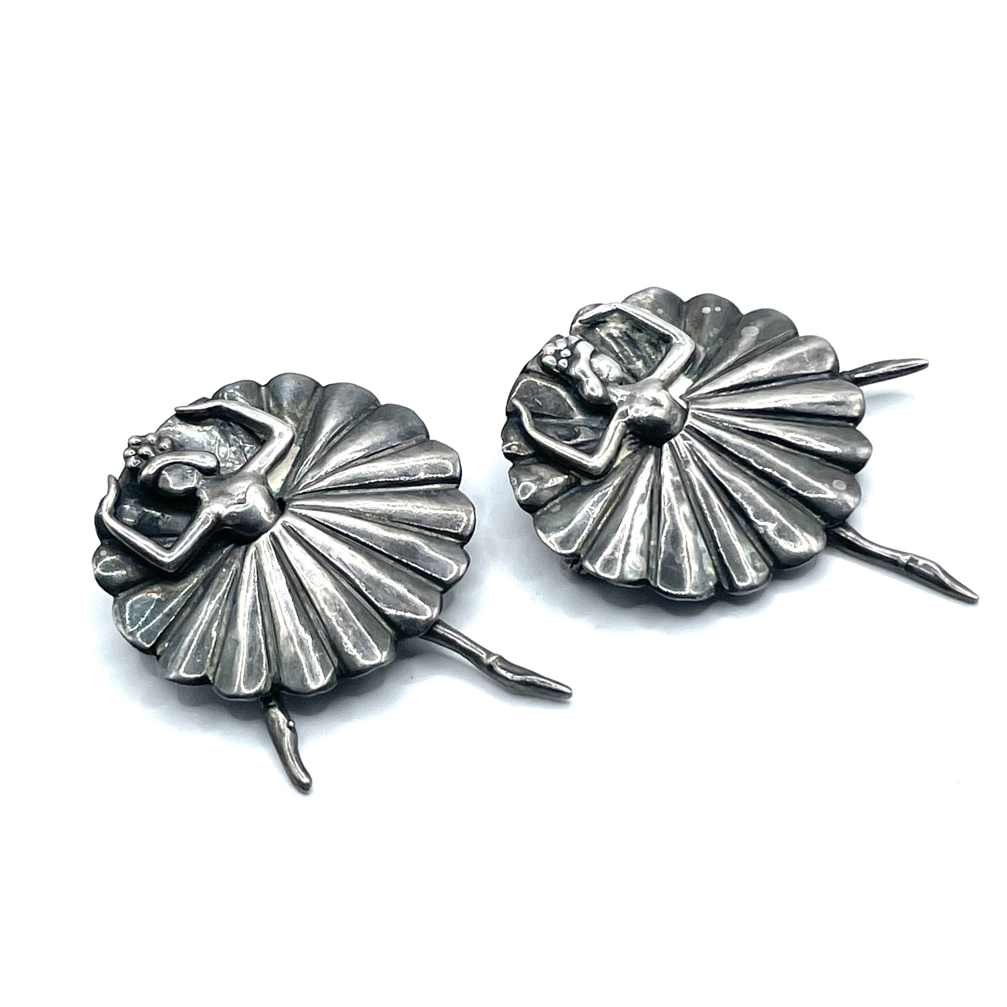 Margot de Taxco Mexican silver brooch