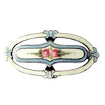 Art Deco enameled brooch