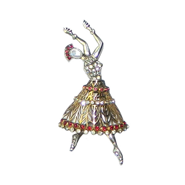 1930's sterling figural brooch